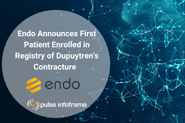 Endo Announces First Patient Enrolled in Registry of Dupuytren’s Contracture